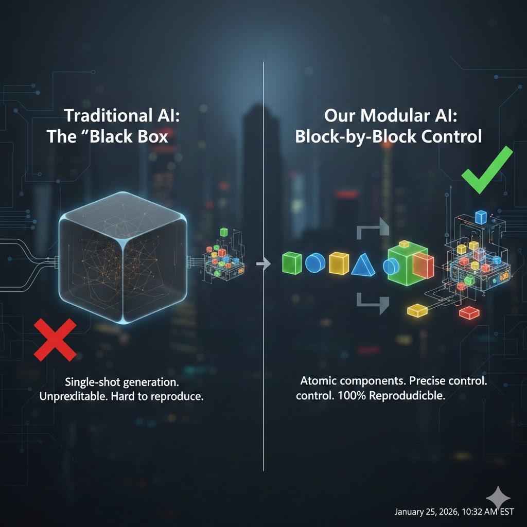 Modular, not monolithic illustration